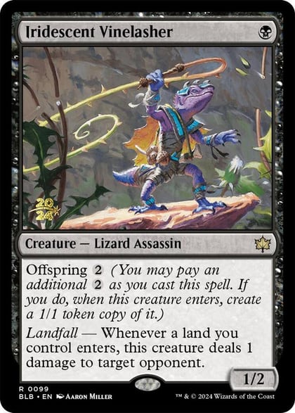 Iridescent Vinelasher, Prerelease Cards 99