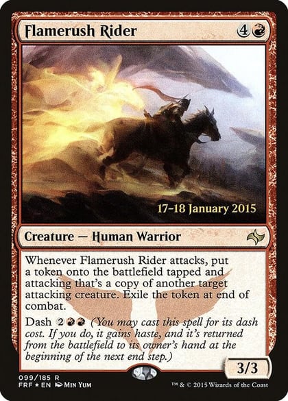 Flamerush Rider, Prerelease Cards 99