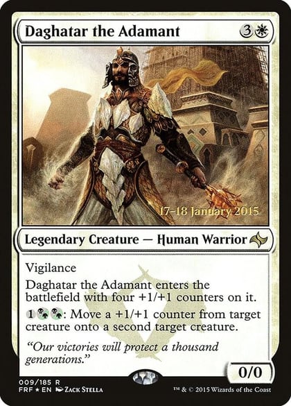 Daghatar the Adamant, Prerelease Cards 9