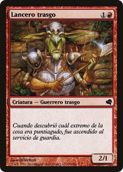 Goblin Piker (Spanish) - "Lancero trasgo", Magic Encyclopedia 2011 (Salvat) 106