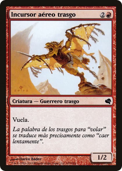 Goblin Sky Raider (Spanish) - "Incursor aereo trasgo", Magic Encyclopedia 2011 (Salvat) 107