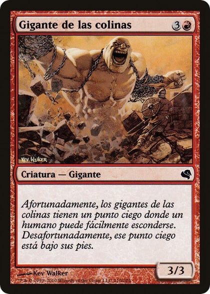 Hill Giant (Spanish) - "Gigante de las colinas", Magic Encyclopedia 2011 (Salvat) 110
