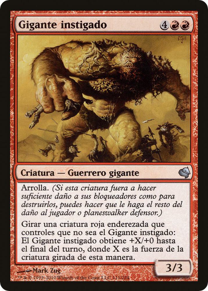 Impelled Giant (Spanish) - "Gigante instigado", Magic Encyclopedia 2011 (Salvat) 111