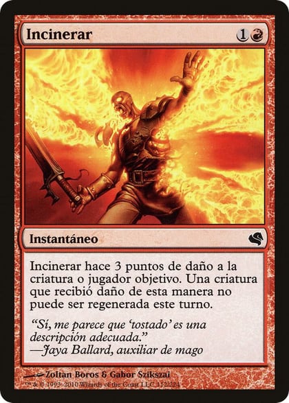 Incinerate (Spanish) - "Incinerar", Magic Encyclopedia 2011 (Salvat) 112
