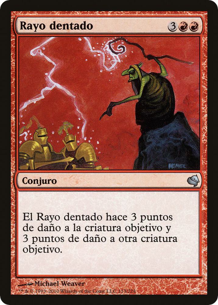 Jagged Lightning (Spanish) - "Rayo dentado", Magic Encyclopedia 2011 (Salvat) 113