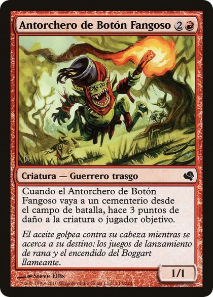 Mudbutton Torchrunner (Spanish) - "Antorchero de Boton Fangoso", Magic Encyclopedia 2011 (Salvat) 117