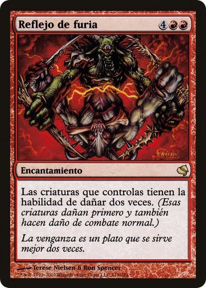 Rage Reflection (Spanish) - "Reflejo de furia", Magic Encyclopedia 2011 (Salvat) 119