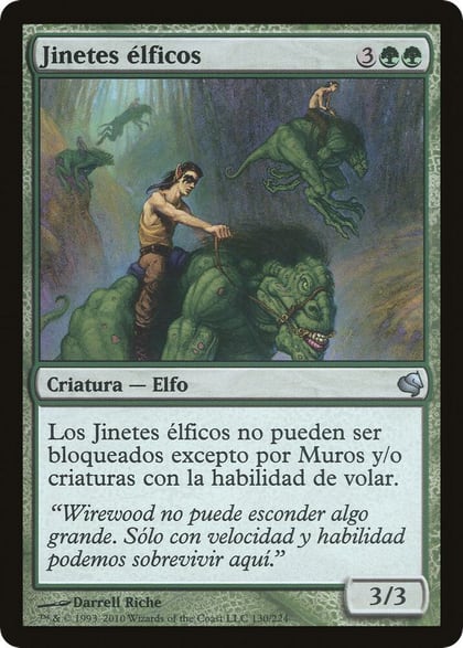 Elven Riders (Spanish) - "Jinetes elficos", Magic Encyclopedia 2011 (Salvat) 130
