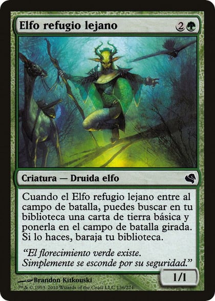 Farhaven Elf (Spanish) - "Elfo refugio lejano", Magic Encyclopedia 2011 (Salvat) 136