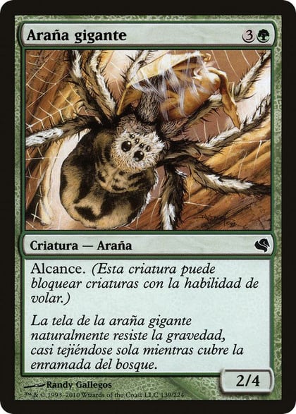 Giant Spider (Spanish) - "Arana gigante", Magic Encyclopedia 2011 (Salvat) 139