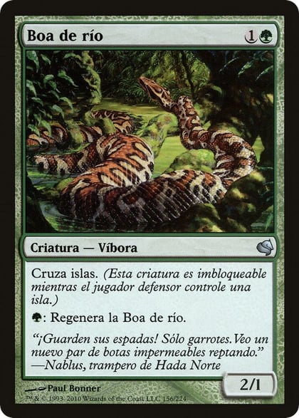 River Boa (Spanish) - "Boa de rio", Magic Encyclopedia 2011 (Salvat) 156