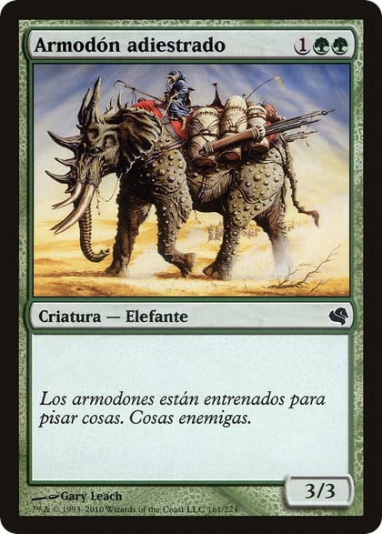 Trained Armodon (Spanish) - "Armodon adiestrado", Magic Encyclopedia 2011 (Salvat) 161
