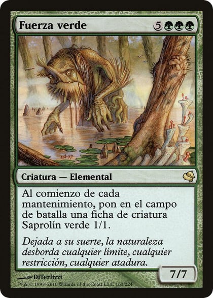 Verdant Force (Spanish) - "Fuerza verde", Magic Encyclopedia 2011 (Salvat) 163