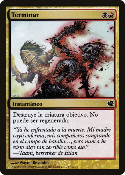 Terminate (Spanish) - "Terminar", Magic Encyclopedia 2011 (Salvat) 178