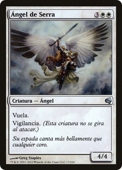 Serra Angel (Spanish) - "Angel de Serra", Magic Encyclopedia 2011 (Salvat) 17