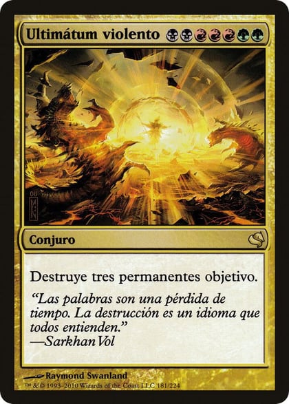Violent Ultimatum (Spanish) - "Ultimatum violento", Magic Encyclopedia 2011 (Salvat) 181