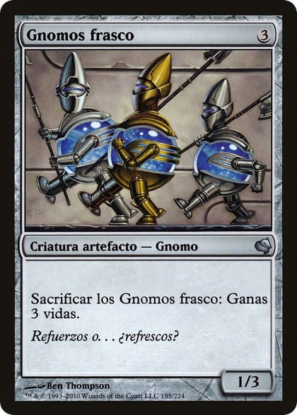 Bottle Gnomes (Spanish) - "Gnomos frasco", Magic Encyclopedia 2011 (Salvat) 185
