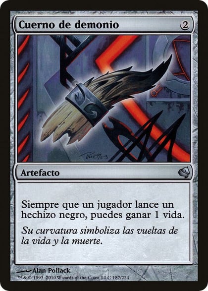 Demon's Horn (Spanish) - "Cuerno de demonio", Magic Encyclopedia 2011 (Salvat) 187