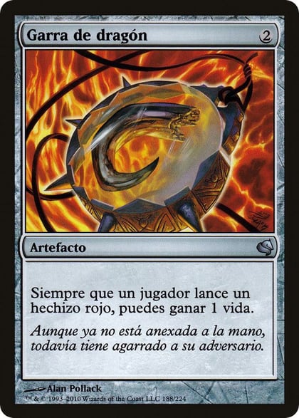 Dragon's Claw (Spanish) - "Garra de dragon", Magic Encyclopedia 2011 (Salvat) 188