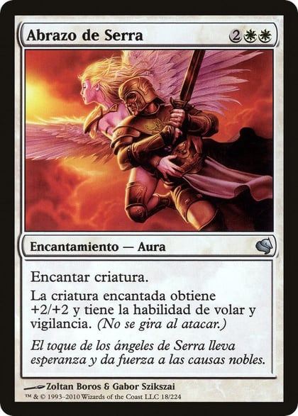 Serra's Embrace (Spanish) - "Abrazo de Serra", Magic Encyclopedia 2011 (Salvat) 18