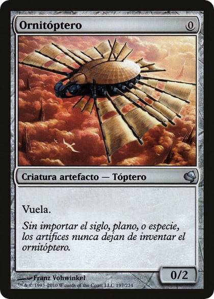 Ornithopter (Spanish) - "Ornitoptero", Magic Encyclopedia 2011 (Salvat) 197