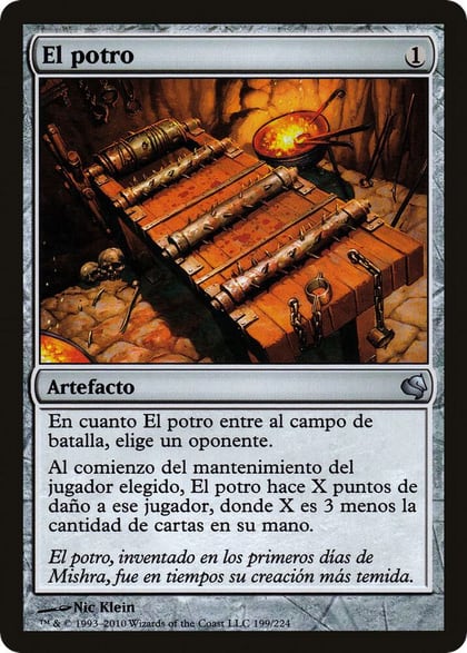 The Rack (Spanish) - "El potro", Magic Encyclopedia 2011 (Salvat) 199