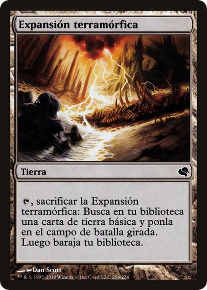 Terramorphic Expanse (Spanish) - "Expansion terramorfica", Magic Encyclopedia 2011 (Salvat) 204