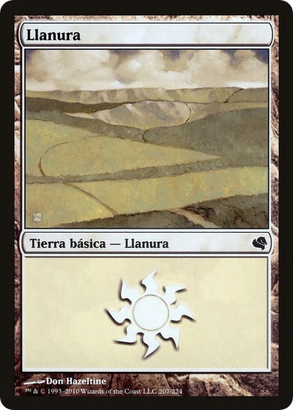 Plains (Spanish) - "Llanura" (207), Magic Encyclopedia 2011 (Salvat) 207