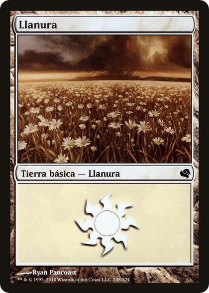 Plains (Spanish) - "Llanura" (208), Magic Encyclopedia 2011 (Salvat) 208