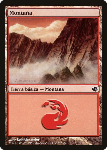 Mountain (Spanish) - "Montana" (217), Magic Encyclopedia 2011 (Salvat) 217