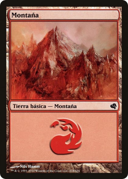 Mountain (Spanish) - "Montana" (218), Magic Encyclopedia 2011 (Salvat) 218