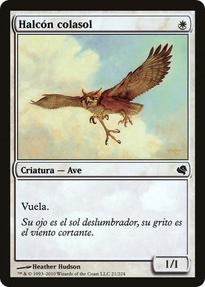 Suntail Hawk (Spanish) - "Halcon colasol", Magic Encyclopedia 2011 (Salvat) 21