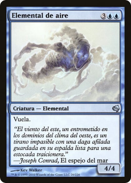 Air Elemental (Spanish) - "Elemental de aire", Magic Encyclopedia 2011 (Salvat) 26