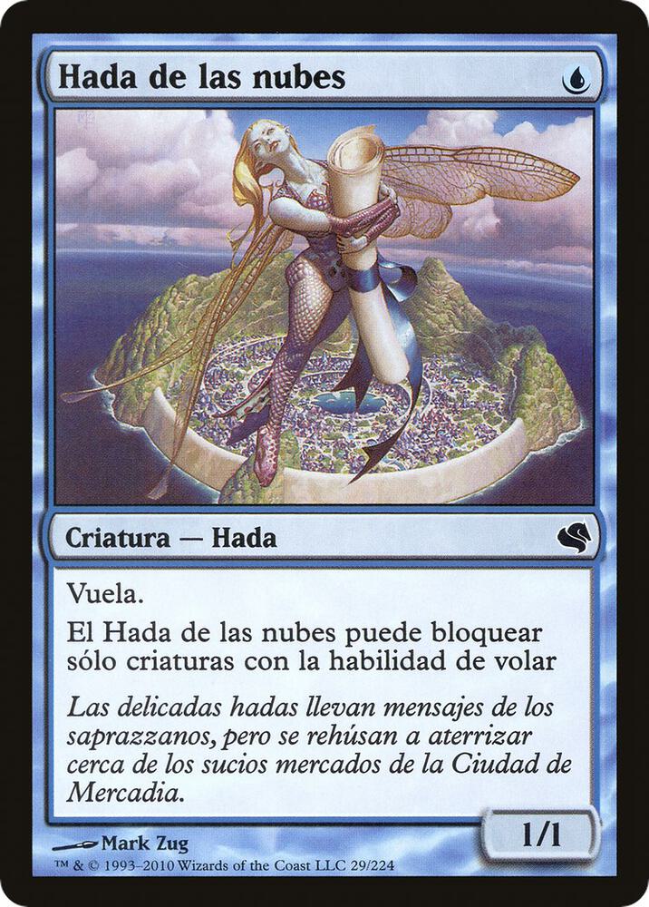 Cloud Sprite (Spanish) - "Hada de las nubes", Magic Encyclopedia 2011 (Salvat) 29