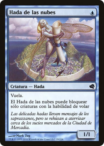 Cloud Sprite (Spanish) - "Hada de las nubes", Magic Encyclopedia 2011 (Salvat) 29