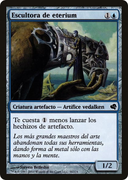 Etherium Sculptor (Spanish) - "Escultor de eterium", Magic Encyclopedia 2011 (Salvat) 36