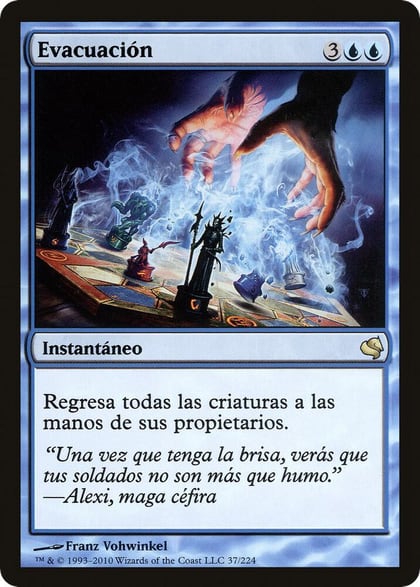 Evacuation (Spanish) - "Evacuacion", Magic Encyclopedia 2011 (Salvat) 37
