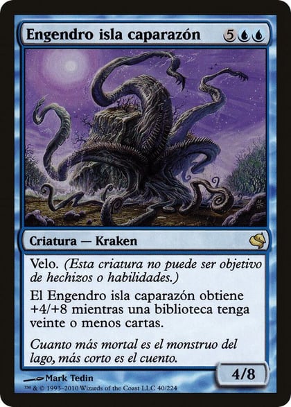 Isleback Spawn (Spanish) - "Engendro isla caparazon", Magic Encyclopedia 2011 (Salvat) 40