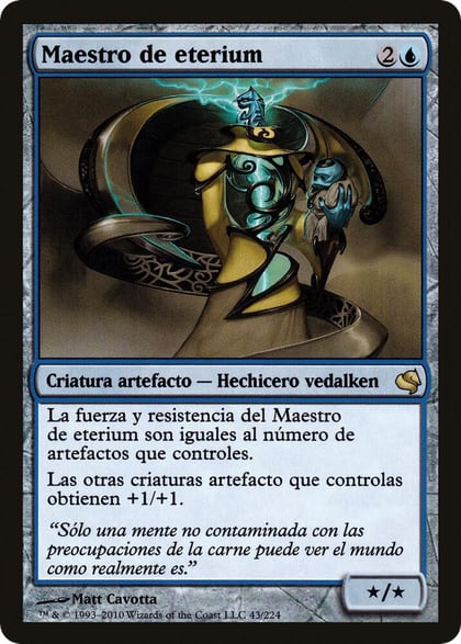 Master of Etherium (Spanish) - "Maestro de eterium", Magic Encyclopedia 2011 (Salvat) 43