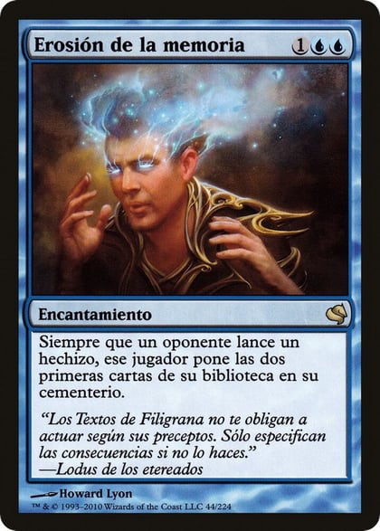 Memory Erosion (Spanish) - "Erosion de la memoria", Magic Encyclopedia 2011 (Salvat) 44