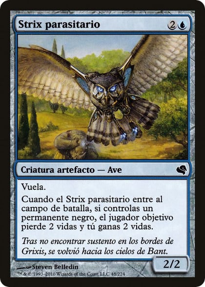 Parasitic Strix (Spanish) - "Strix parasitario", Magic Encyclopedia 2011 (Salvat) 48