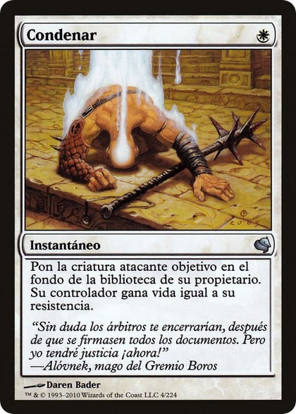 Condemn (Spanish) - "Condenar", Magic Encyclopedia 2011 (Salvat) 4