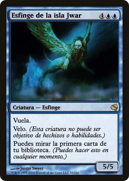 Sphinx of Jwar Isle (Spanish) - "Esfinge de la isla Jwar", Magic Encyclopedia 2011 (Salvat) 55