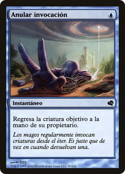 Unsummon (Spanish) - "Anular invocacion", Magic Encyclopedia 2011 (Salvat) 59