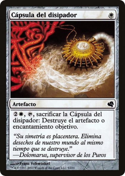 Dispeller's Capsule (Spanish) - "Capsula del disipador", Magic Encyclopedia 2011 (Salvat) 5