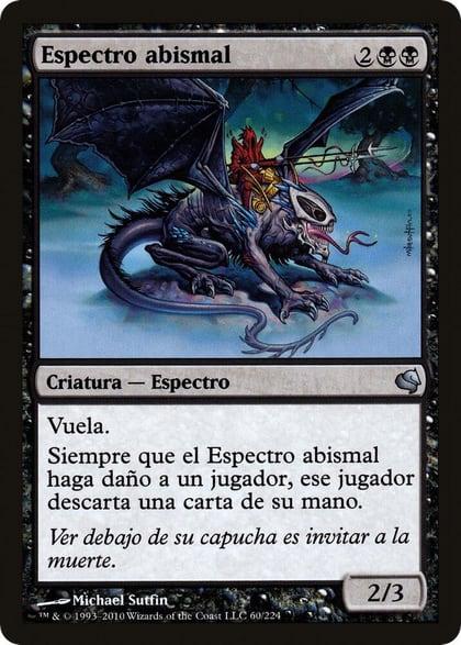 Abyssal Specter (Spanish) - "Espectro abismal", Magic Encyclopedia 2011 (Salvat) 60