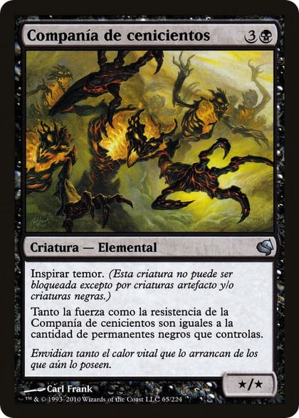 Crowd of Cinders (Spanish) - "Compania de cenicientos", Magic Encyclopedia 2011 (Salvat) 65