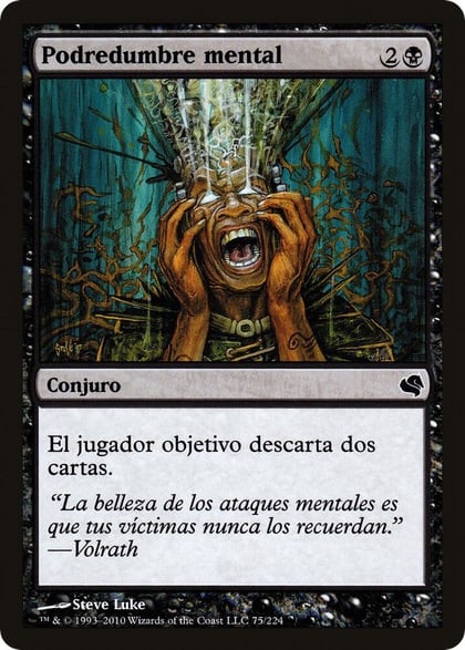 Mind Rot (Spanish) - "Podredumbre mental", Magic Encyclopedia 2011 (Salvat) 75