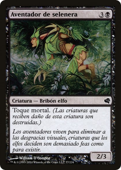 Moonglove Winnower (Spanish) - "Aventador de selenera", Magic Encyclopedia 2011 (Salvat) 77