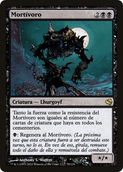 Mortivore (Spanish) - "Mortivoro", Magic Encyclopedia 2011 (Salvat) 78